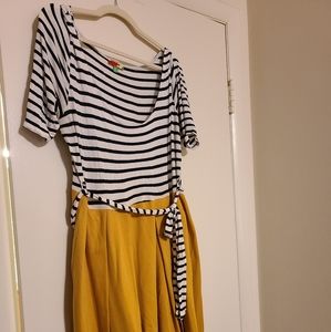 ModCloth In the Very Near Twofer Dress 1X